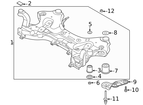 Suspension Mounting for 2023 Hyundai Palisade #0