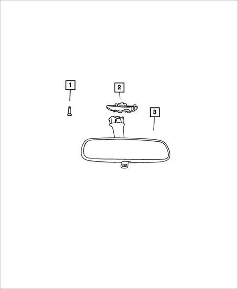 Glass and Interior Rearview Mirror for 2023 Jeep Gladiator #4