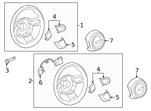 Steering Wheel & Trim for 2014 Mini Cooper Countryman #1