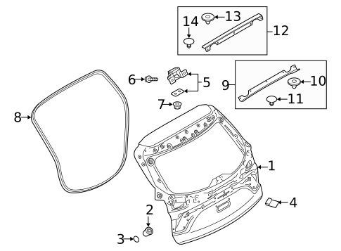 Gate & Hardware for 2019 Mazda CX-9 #0