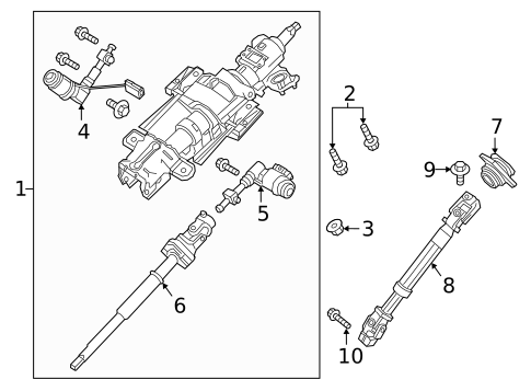 Steering Column Assembly for 2015 Ford Expedition #0