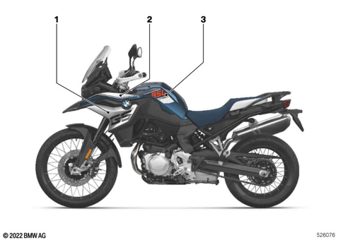 Stickers, Labels, Adhesive Film Strips for 2020 BMW-Motorrad F 850 GS #4
