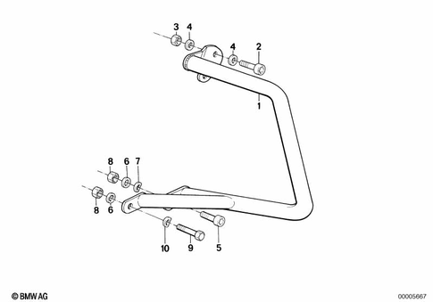 Safety Bar for 1987 BMW-Motorrad R 80 RT #2