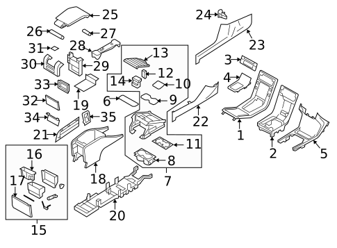 Center Console for 2016 Volvo S80 #0