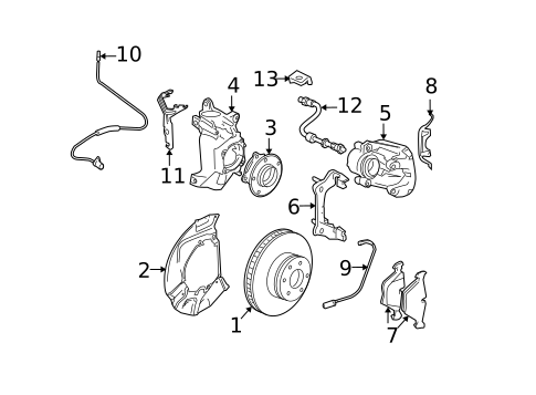 Front Brakes for 2008 BMW 535xi #1
