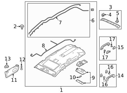 Interior Trim - Roof for 2014 Mazda 5 #0