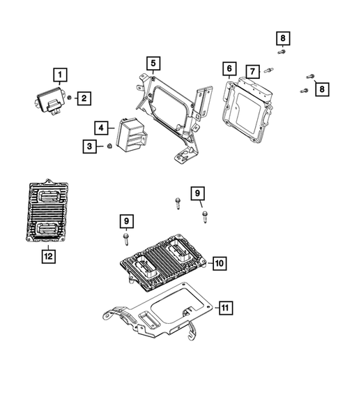 Keys, Modules and Engine Controllers for 2017 Dodge Journey #2