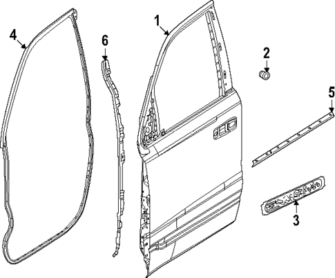 Door & Components for 2025 Ram 1500 #0