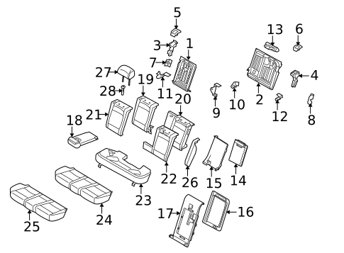 Second Row Seats for 2012 BMW X5 #1