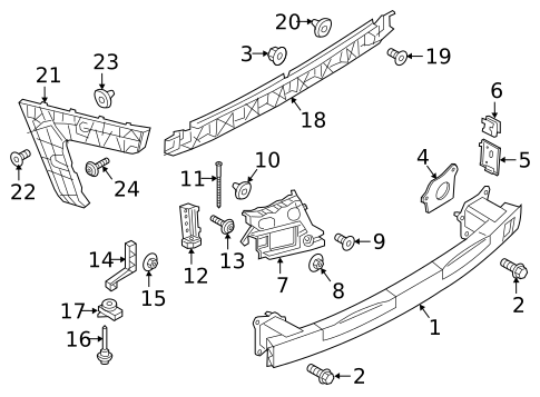 Bumper & Components - Rear for 2017 Audi A6 Quattro #2
