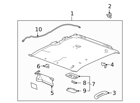 Interior Trim - Cab for 2006 Isuzu i-280 #1