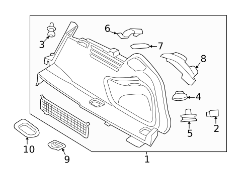 Interior Trim - Rear Body for 2019 Audi A4 Quattro #3