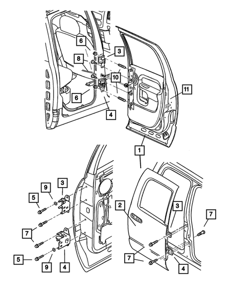 Rear Door for 2005 Dodge Ram 3500 #1