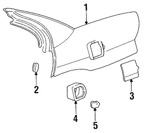 Quarter Panel & Components for 1998 Chevrolet Lumina #0