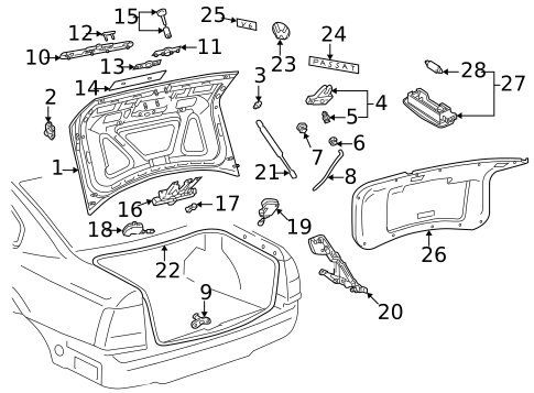 Lid & Components for 2001 Volkswagen Passat #0