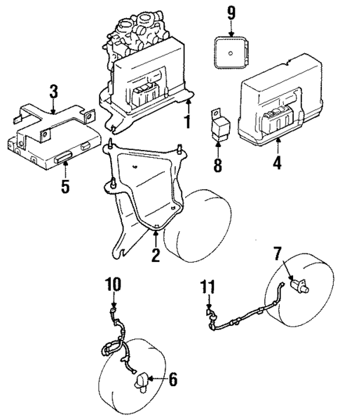 ABS Components for 2001 Chevrolet Metro #0