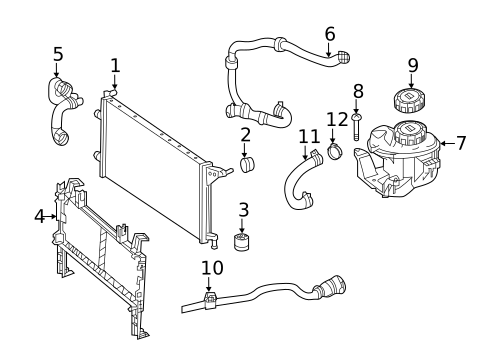 Radiator & Components for 2017 Mercedes-Benz GLE63 AMG #3