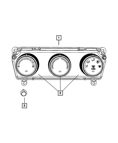 Air Conditioner and Heater Controls for 2016 Jeep Patriot #1