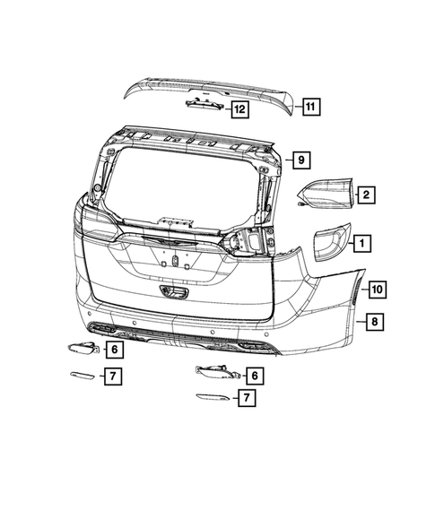 Lamps, Interior and Exterior for 2017 Chrysler Pacifica #0