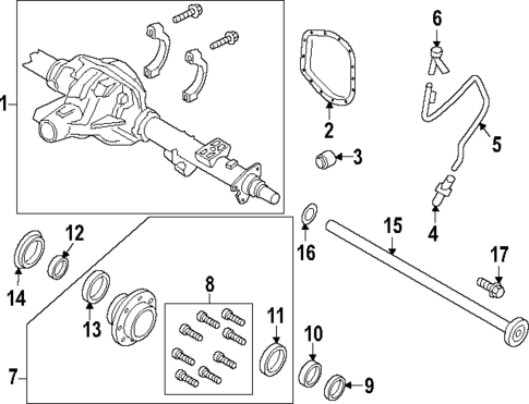 Rear Axle for 2023 Ford F-350 Super Duty #1