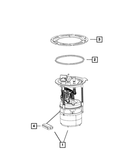 Fuel Pump and Sending Unit for 2018 Jeep Compass #0