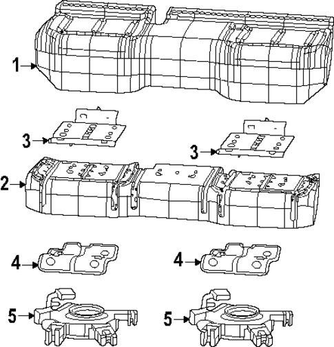 Rear Seat Components for 2025 Jeep Grand Cherokee #2