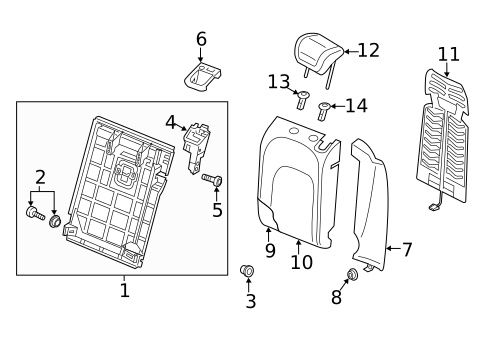 Rear Seat Components for 2022 Audi S7 Sportback #2
