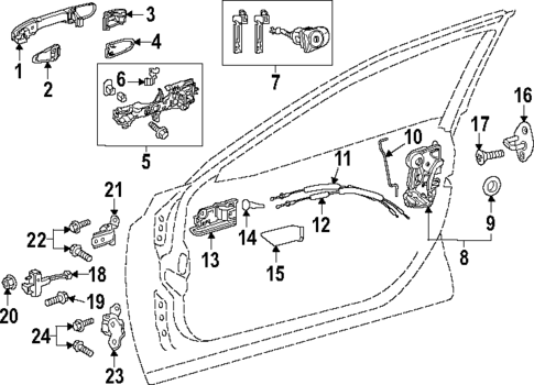Front Door for 2025 Toyota Grand Highlander #2