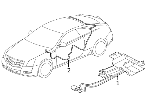 Antenna & Radio for 2012 Cadillac CTS #3