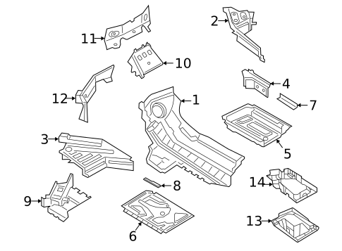 Floor & Rails for 2022 Porsche Cayenne #1