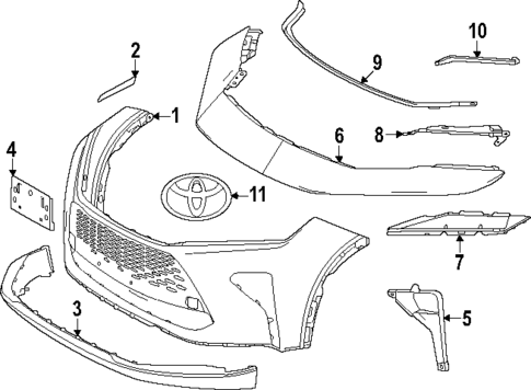 Bumper & Components - Front for 2025 Toyota Crown Signia #0