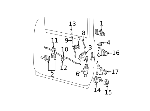 Front Door for 1999 Ford Explorer #0