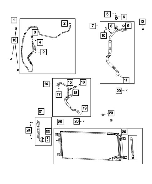 Air Conditioner and Heater Plumbing for 2024 Ram 2500 #0