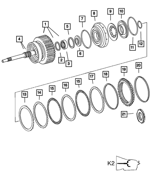 Gear Train for 2006 Chrysler Crossfire #0