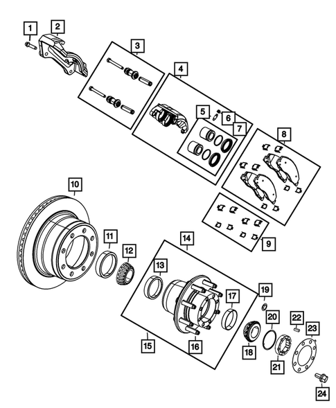 Rear Brakes for 2013 Ram 3500 #0