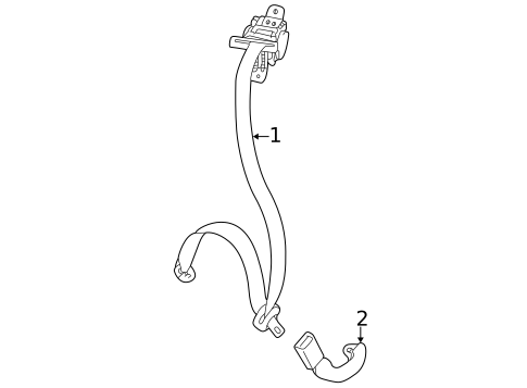 Seat Belt for 2002 Mitsubishi Eclipse #1