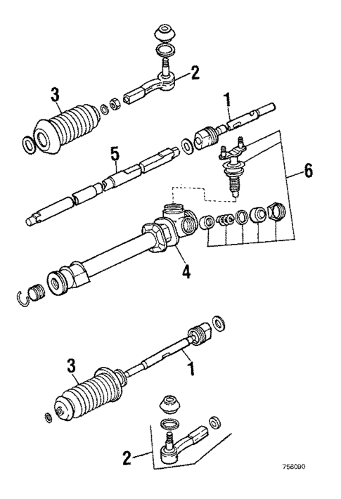 Steering Gear & Linkage for 1984 Subaru Brat #1