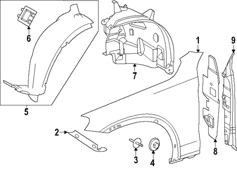 Fender & Components for 2025 Mercedes-Benz GLC350e #0