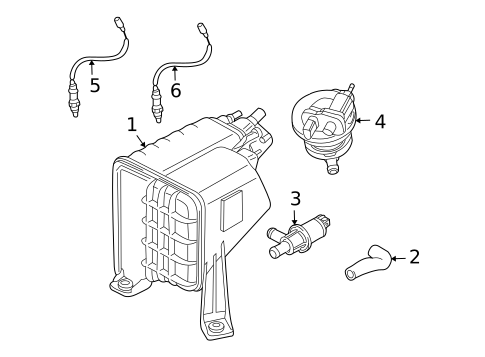 Emission Components for 2010 Volkswagen Touareg #0
