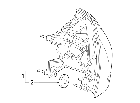 Tail Lamps for 2021 Mercedes-Benz GLE 53 AMG® SUV #1