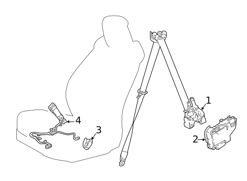 Front Seat Belts for 2025 Lexus LC500 #1