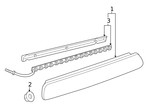 High Mount Lamps for 2005 Saab 9-5 #1