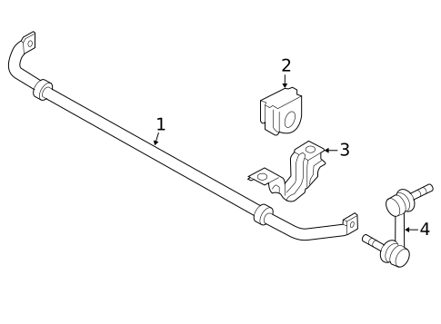Stabilizer Bar & Components for 2010 INFINITI M45 #1