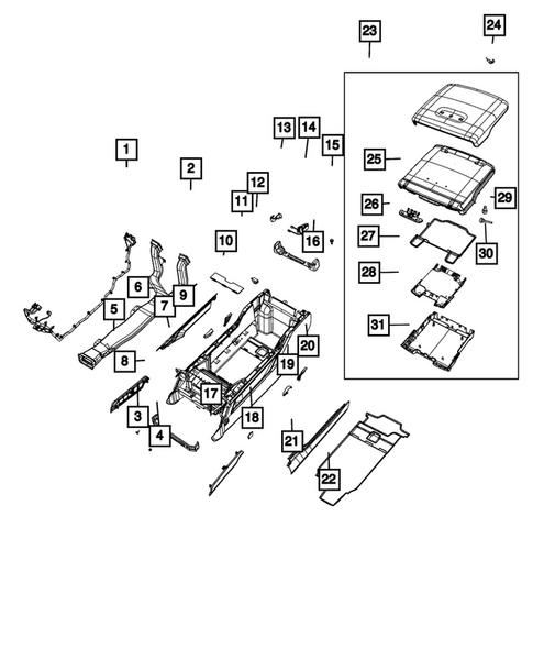 Consoles for 2024 Ram 3500 #0
