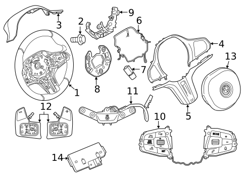 Steering Wheel & Trim for 2023 BMW M235i xDrive Gran Coupe #0