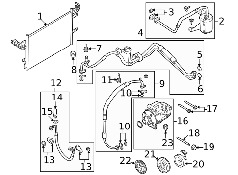 A/C Flow Restrictors for 2011 Lincoln MKS #0