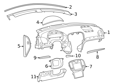 Instrument Panel for 2012 Chrysler 300 #0
