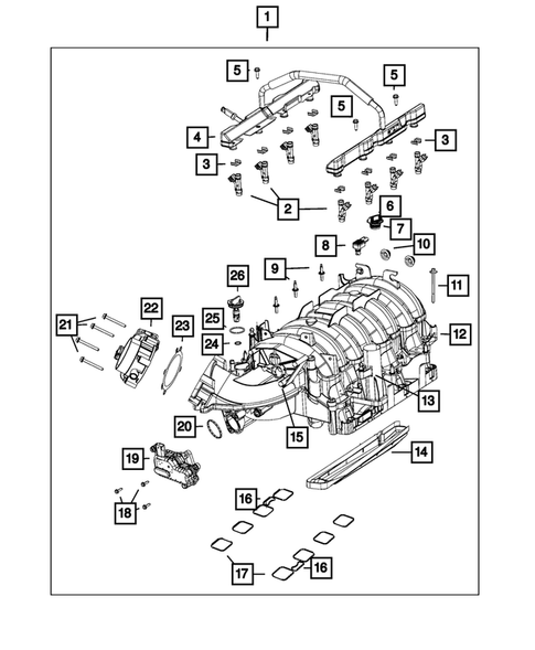Manifolds and Vacuum Fittings for 2017 Ram 3500 #0