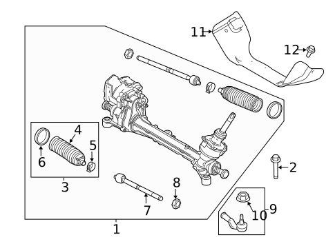 Steering Gear & Linkage for 2018 Ford Focus #2