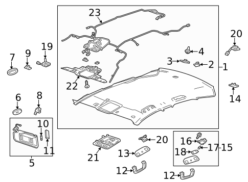 Interior Trim - Roof for 2019 Cadillac CTS #2